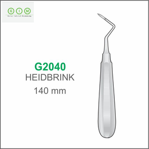 MELPEX INSTRUMENTOS DE BELLEZA Elevador Dental de Raíz con Punta Recta 2.0mm Acero Inoxidable 420 Mango Hueco 140mm Set Dental - Product Image 1