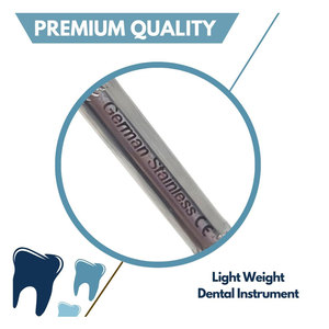 Professional Dental Tools 2 Pack Dentist <b>Pick</b> & Tartar Scraper Medical Grade Stainless Steel <b>Tooth</b> Stains and Plaque Remover - Product Image 3