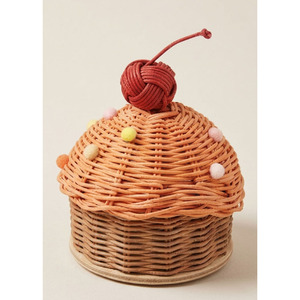 Captivating Rattan Cupcake <b>Box</b> Wicker Sweet Treat Holder Decorative <b>Gift</b> Basket For Garangao <b>Eid</b> Mubarak Festive Celebrations - Product Image 6