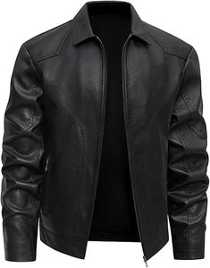 Chaqueta Ligera para Hombre con Exterior de PU y Relleno de Poliéster, Resistente al Agua y Cálida - Product Image 4