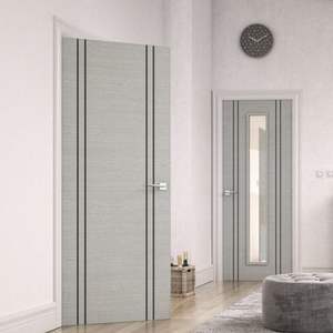 Puertas de Entrada para Sala de Estar de Diseño Atemporal a Buen Precio, Puertas Francesas de Madera Maciza para Interiores, Resistentes al Agua, para Almacenes y Apartamentos - Product Image 6