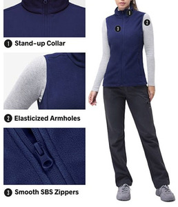 Chaleco Deportivo para Mujer, Corte Láser, Sin Costuras, Softshell, Cortavientos, con Capucha, Diseño Limpio, Rendimiento Atlético, para Montaña - Product Image 3