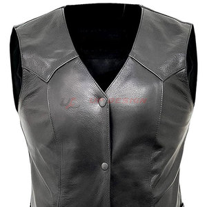 Chaleco de Cuero para Mujer, Diseño Personalizado, Color Sólido, Tejido de Alta Calidad, Transpirable, Estilo Urbano, Gran Venta, Precio Razonable - Product Image 3