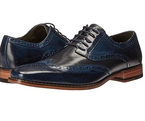 Zapatos de Cuero para Hombre de Alta Gama con Estampado Personalizado, Estilo de Oficina, Plantilla de Cuero Genuino, Color Azul, Botas de Cuero - Product Image 4