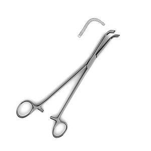 Pinza Renal Guyon de Acero Personalizada de 9 Pulgadas |   Pinza Hemostática Quirúrgica con Mordazas Curvas y Serraciones Verticales, Certificación CE, para Urología y Riñón - Product Image 5