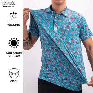 Nouveaux polos de golf de luxe, polos de haute qualité avec impression par sublimation intégrale, polos de golf pour hommes, matière 100% polyester - Product Image 2