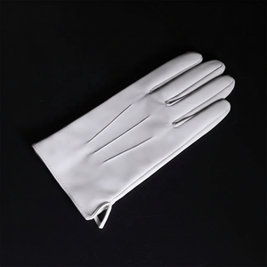 Gants en cuir blanc personnalisés pour les occasions formelles et les cérémonies de groupe, gants de parade élégants en cuir blanc pour les occasions - Product Image 2
