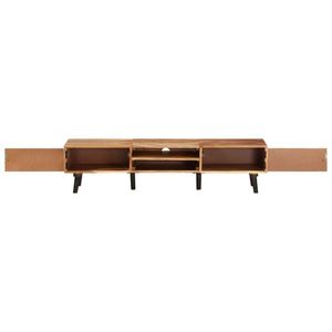 Supporto TV in legno massello di Acacia 57.1 \ "x13.8 \" x13.8 \ "-supporti TV durevoli ed eleganti - Product Image 3