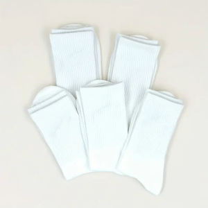 Chaussettes de cheville en coton personnalisées confortables, couleur blanche, antibactériennes, séchage rapide, respirantes, style décontracté pour l'hiver, la course et le basketball - Product Image 5
