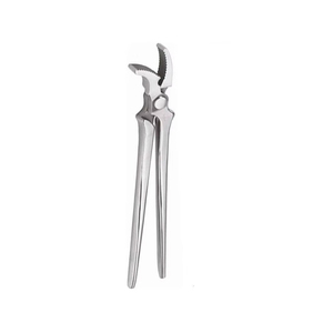 Clincheur de sabot de cheval en acier inoxydable allemand de qualité supérieure, à bec courbé, robuste, réutilisable, équipement vétérinaire pour fermeur - Product Image 2