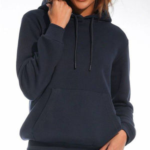 Sudadera con capucha oversize de invierno para mujer, azul marino, con hombros caídos, corte relajado, antiarrugas, transpirable, 100% algodón, la más vendida - Product Image 1