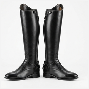 Botas de Equitación para Hombre y Mujer, Impermeables, de Cuero PU, Largas, Negras y Marrones, hasta la Rodilla, Estilo Vintage, para Jinete - Product Image 1