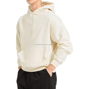 Sweat-shirt à capuche oversize pour homme, en molleton français lourd, avec logo personnalisé de haute qualité, à épaules tombantes - Product Image 1