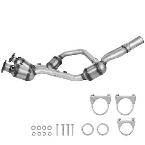 Set di 2 Convertitori Catalitici Anteriori Destri per Jeep Wrangler 3.8L V6 2007-2009, OE 50482, in Acciaio Inossidabile - Product Image 1