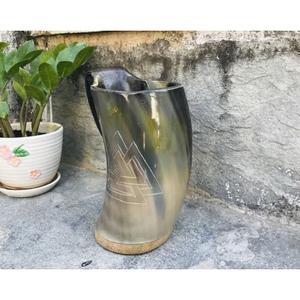 Farmhouse Country Style Real Buffalo Horn Beer Mugs Antique Horn Mug Lightweight And Leakproof Latest Arrival - Product Image 4