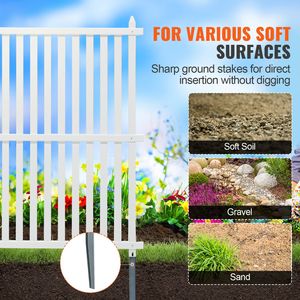 Pannelli per Recinzione in Vinile da 2,4 m per Copertura di Condizionatori, Bidoni della Spazzatura e Attrezzature da Piscina - Product Image 2