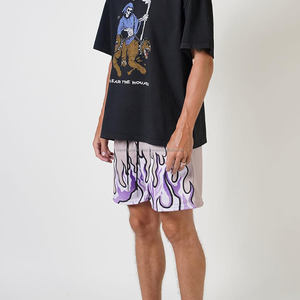 กางเกงขาสั้นตาข่ายสำหรับเล่นบาสเก็ตบอลกางเกงขาสั้นตาข่ายย้อมสีโพลีเอสเตอร์100% กระเป๋าด้านข้างพิมพ์ซับลิเมชันตามสั่ง - Product Image 5