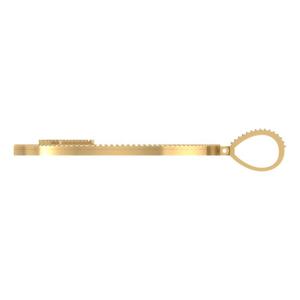 Collier personnalisé avec pendentif initial RAP, disque en diamant de laboratoire, or massif plaqué rhodium jaune, bijoux hip-hop sur mesure pour homme - Product Image 1