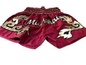 Shorts de boxe thaïlandaise MMA personnalisés avec logo professionnel, 100% polyester, séchage rapide, durables, extensibles, respirants, entraînement d'arts martiaux - Product Image 6