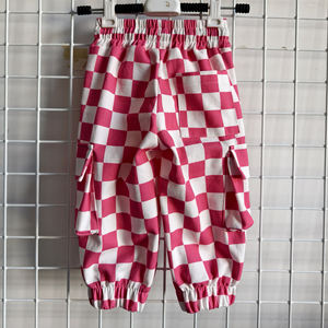 Pantalones Deportivos Tipo Cargo a Cuadros para Niños, con Bolsillos, Pantalones para Hombre, Cómodos, de Secado Rápido, Pantalones Cargo a Cuadros para Niños - Product Image 3