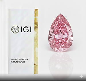IGI/GIA Certified Eco-Friendly Luxury Custom Jewelry with <b>Pink</b> Oval Lab-Grown Diamond Solitaire Loose Diamonds - Product Image 2
