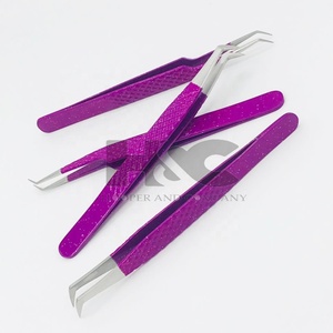 Pinzas de visón con logotipo personalizado, nuevas pinzas de extensión de pestañas con agarre de diamante de acero inoxidable, herramienta de belleza sostenible - Product Image 5