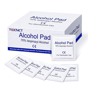 2024 New Trending Medical Disposable <strong>Alcohol</strong> Pad <strong>70</strong>% <strong>Isopropyl</strong> <strong>Alcohol</strong> 2-Ply 100 Pcs/Box - Product Image 1