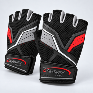 Gants de cyclisme en tissu respirant, légers, antidérapants, paume en silicone, sangle de poignet réglable, pour vélo de route et de montagne - Product Image 2