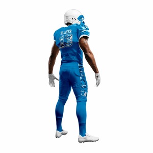 Low MOQ Reversible American Football Jersey Full Sublimation 100% Polyester Mesh Fabric Men Adults Sports Team Uniform Slim Fit - Product Image 3