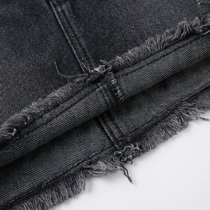 Mini-jupe en jean sexy Y2K pour femme, couleur personnalisée, grande taille, avec poches, fermeture éclair, boutons, imprimé, jean d'été, streetwear décontracté - Product Image 6