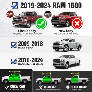 Estribos Laterales Reforzados para 4Runner, <span class=keywords><strong>RAM</strong></span> 1500, Chevy Colorado/GMC Canyon Crew Cab (4 Puertas) 2010-2026, Diseño de Dos Escalones - Product Image 2