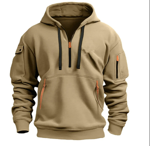Sudaderas ligeras de forro polar para hombre |   Ropa Urbana con Capucha Sólida |   Ropa Casual de Corte Regular |   Tela Transpirable Antiarrugas - Product Image 1