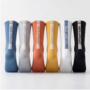 North Approach Crew <b>Socks</b> Solid Color Breathable Cotton Adult Daily Wear Spring Season - Product Image 2