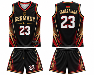 OEM ODM para Camisetas y Tops Largos Unisex de Baloncesto, Uniforme de Baloncesto con Logotipo Personalizado, 100% Poliéster de Secado Rápido, Cuello en V - Product Image 1