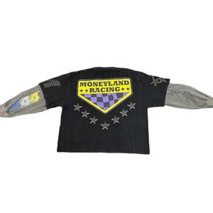 Custom Oversized Sublimation Print T Shirt Waffle Knit Top <b>Thermal</b> Double Layer Long Sleeve T-shirt <b>for</b> <b>Men</b> - Product Image 3