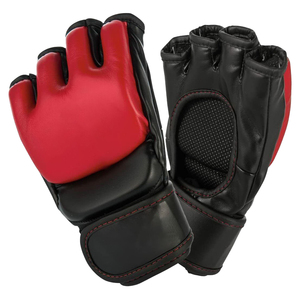 Gants de Muay Thai MMA professionnels en cuir de vachette avec double couche de mousse et fermeture auto-agrippante - Product Image 3