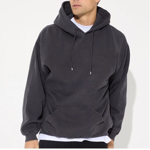 Sweat à capuche en coton personnalisé OEM avec poche kangourou brodée et imprimée, style streetwear décontracté pour hommes à prix abordable - Product Image 1