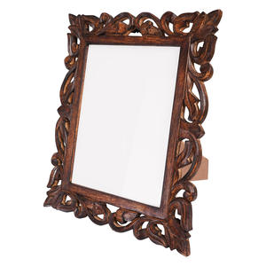 Brownwood Handicrafts - Marco de Fotos de Madera de Mango Hecho a Mano, Grabado con Láser, Diseño Rústico Creativo Vintage para Mesa, Hogar u Oficina - Product Image 6