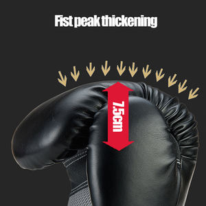 ถุงมือชกมวยคุณภาพสูง หนังวัวแท้ สำหรับฝึกซ้อมมวยไทย ปักโลโก้ได้ตามต้องการ จำหน่ายส่ง - Product Image 4