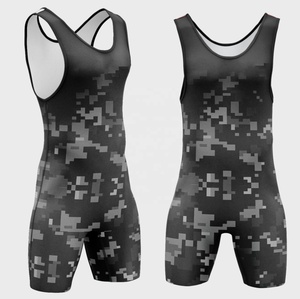 Singlet de Lucha Libre con Sublimación Personalizada, Camuflaje, Secado Rápido, Uniforme de Artes Marciales de Una Pieza para Adultos, Nombre y Número - Product Image 3