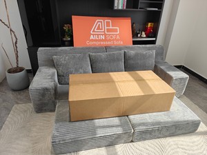 Sofá Modular Moderno y Portátil, con Cojines Comprimidos, Convertible en Chaise Longue, Envasado al Vacío, Diseño de Muebles Personalizados - Product Image 2