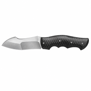 Fixed Blade Hunting Knives with Black Textured Handle Finger Grooves and Wide <b>Steel</b> Blade for <b>Outdoor</b> Camping Bushcraft Field - Product Image 1