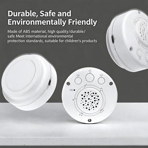 Jouet en peluche portable personnalisé en stock avec mécanisme sonore, lumière LED pour bébé, générateur de sons apaisants et de bruit blanc respirant - Product Image 2