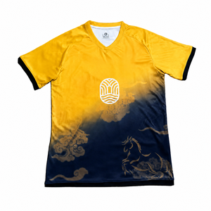 Camiseta de Fútbol TESSUTO con Estampado Digital Personalizado, de Secado Rápido, Cuello en V, Manga Corta, 220G, Poliéster/Nailon, Transpirable, Sublimada, para Deportes de Equipo - Product Image 1