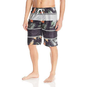 Shorts de Lona para Hombre con Estampado Floral, Traje de Baño de Secado Rápido, Cintura Media, Shorts Casuales con Cordón y Bolsillos - Product Image 3