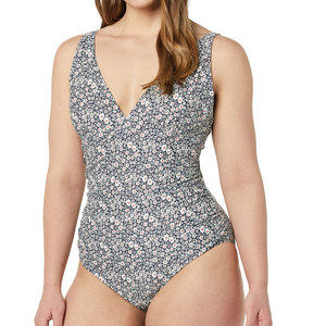 New Style Quick Dry Women's Swimming Suit 1 Piece Front Logo <b>V</b>-<b>Strings</b> Spandex/Polyester Beachwear Wholesale - Product Image 3