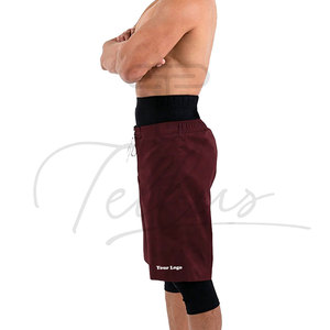 High Quality Men's Awrah Shorts Muslim Mid-Knee Casual Sunnah <b>Islamic</b> Solid Dyed Breathable Quick Dry Activewear - Product Image 2