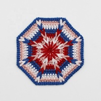 Personnalisé Broderie Crochet Applique Tasse Tapis Table Polygone Dessous De Verre Café Tampons Accessoires Vêtements Patches