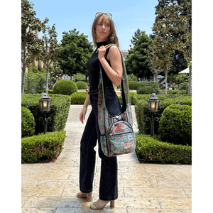 Borsa Hobo Vintage da Donna con Tasche Portabottiglie, Design Elegante Ispirato al Vintage - Product Image 5