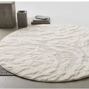 Hot Sale Round Abstract Pattern Area <b>Rug</b> Wool Acrylic Tufted Low Pile Non Slip Rubber Backing Scandinavian Style Living Room <b>Rug</b> - Product Image 5